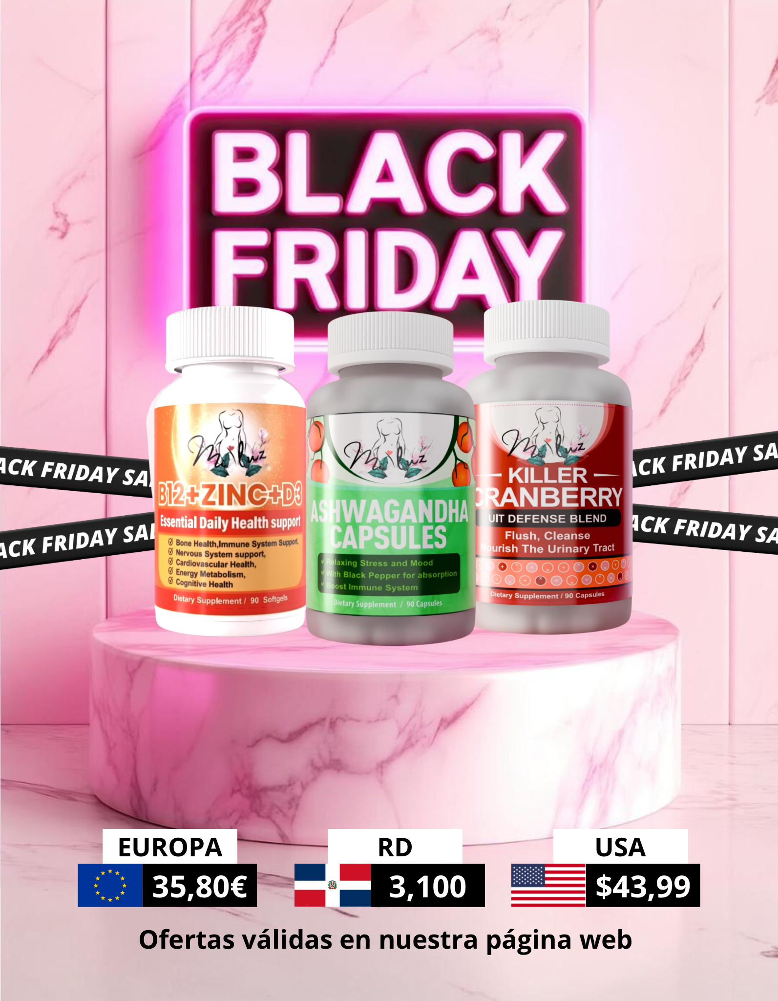 BLACK FRIDAY - Combo vitaminas